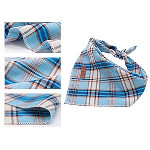 Lionet-Paws-Dog-Bandana-for-Small-Medium-Large-Dogs-Cat-Dog-Kerchief-Blue-Plaid-Dog-Triangle-Bibs-Scarf-for-Girl-or-Boy - Cucciolini Doodles   Lionet-Paws-Dog-Bandana-for-Small-Medium-Large-Dogs-Cat-Dog-Kerchief-Blue-Plaid-Dog-Triangle-Bibs-Scarf-for-Girl-or-Boy
