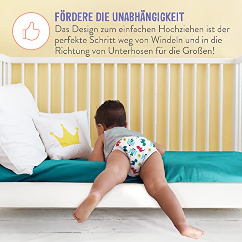 Bambino Mio, wiederverwendbare Töpfchen-Trainingshose für Jungen und Mädchen, Blau, 3+ Jahre