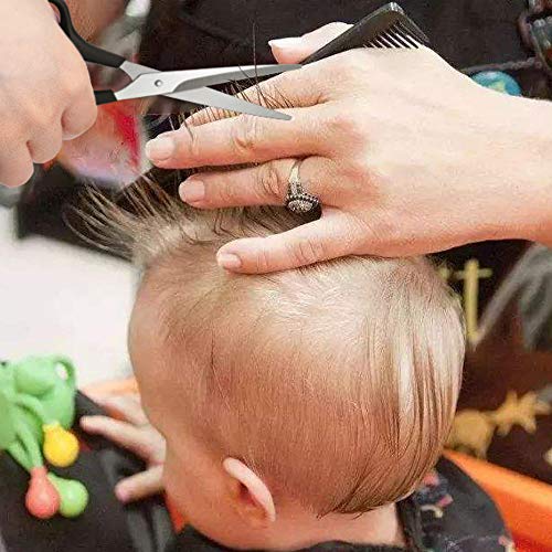 Asdirne Friseurschere，Haarschneide Scheren mit ABS Griff，Haarschneideschere Profi，6''，Schwarz