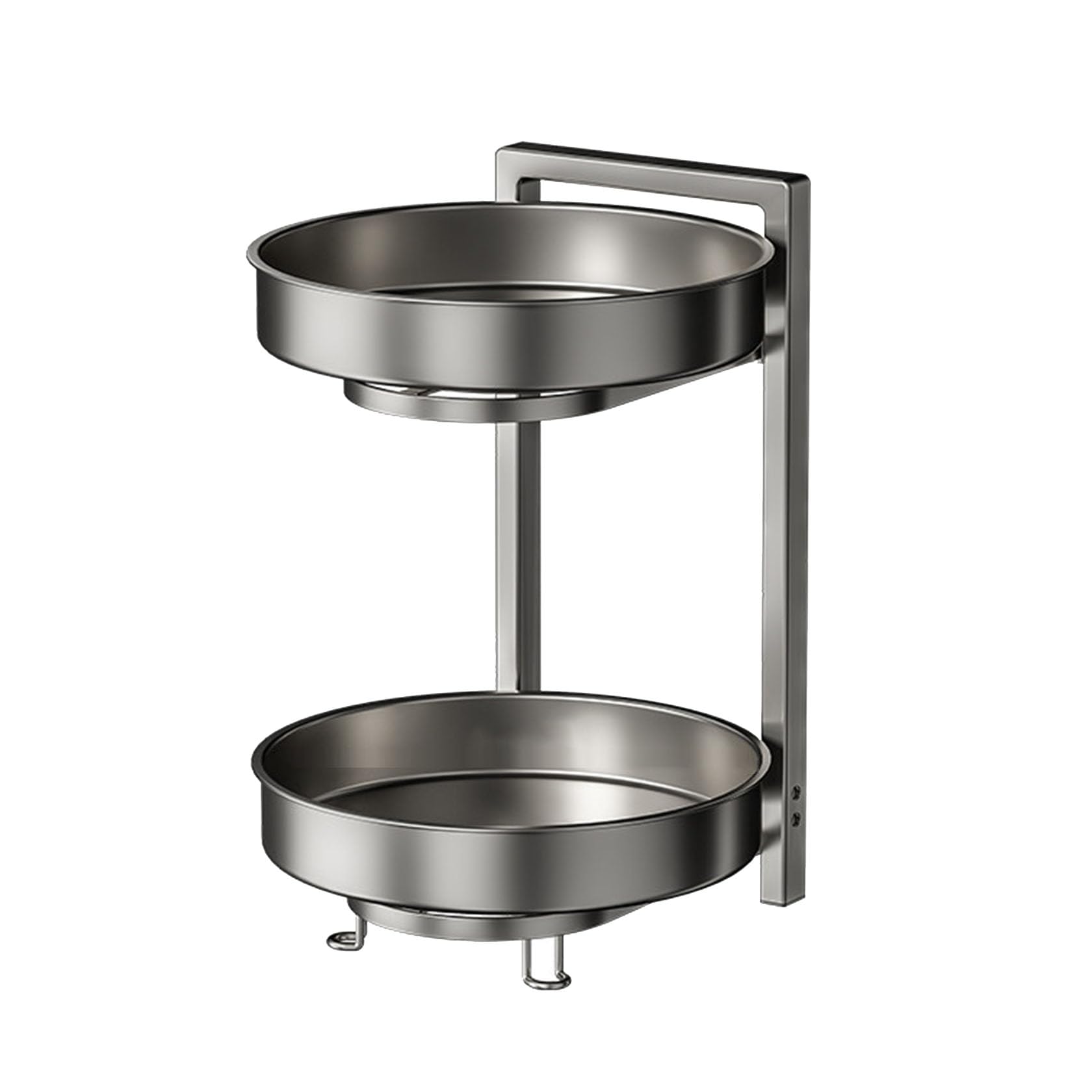 Étagère À Épices Rotative, Lazy Susan pour Platine, Étagère De Rangement Tournante À 2 Niveaux,2 layer