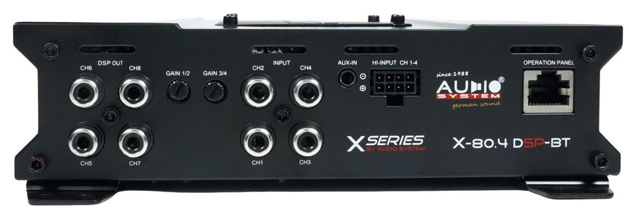 Audio System X-80.4 DSP-BT Amplificateur 4 canaux avec 8 canaux DSP et BT 600 W RMS