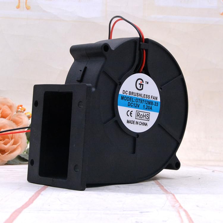 GT9712MB-33 BBQ Blower 9cm 12V 1.20A 9733 Violent Speed Regulating Fan