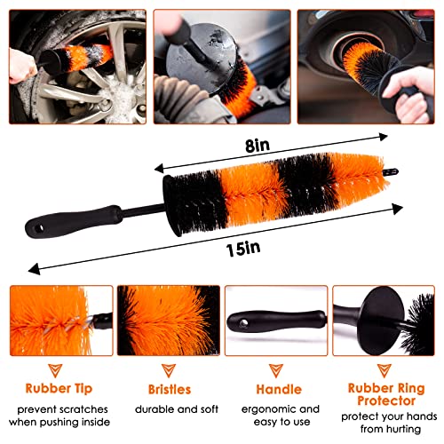 Mateauto Car Detailing Kit, 20Pcs Auto Detailing Brush Set, Car Interior Detailing Kit & Car Wash Kit With Cleaning Gel And Drill Brush For Wheel Cleaning,Interior And Exterior #TOP5