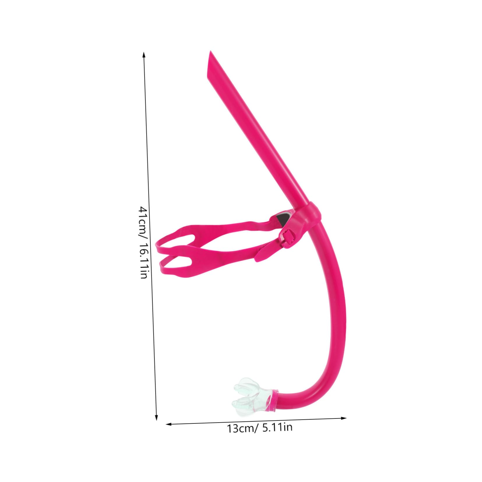 KICHOUSE Beginner Lap Swimming Snorkel Reduced Water Resistance Front-Mounted Snorkel Tube for Comfortable Airflow and Enhanced Performance