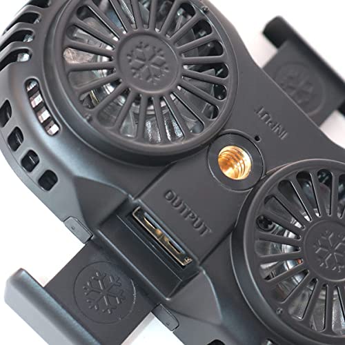 Fasizi Phone Cooling Fan Handy Halbleiter Kühler 4-6,5 Zoll Schwarz
