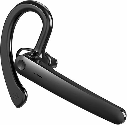 Auricular Bluetooth V5.0 inalámbrico manos libres auricular 24 horas auriculares de conducción 180 grados giratorio auricular auricular auriculares