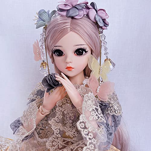 Onetti 1/3 Doll BJD Dolls 23.6 Inch 18 Ball Jointed Doll Gorgeous Dress and Exquisite Makeup，The Perfect for Girls (Carina)