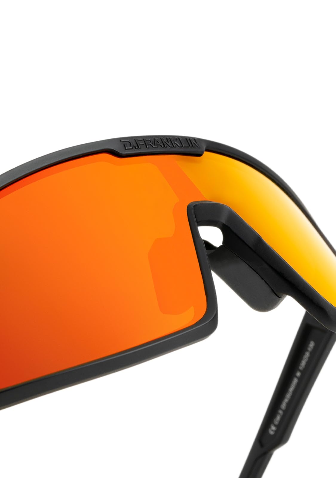 D.Franklin Sonnenbrillen - Sport-Sonnenbrille mit polarisierenden Gläsern und UV-Schutz - Outdoor Sports - Modell wind - Rechteckig - Für Männer und Frauen - Sunglasses