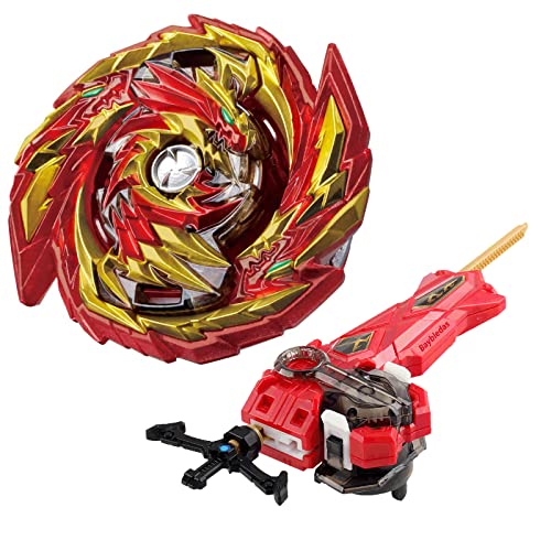 Baybledas Toupie Bey Burst Turbo Combinaison, avec Metal Fusion Lanceur, Jouets Classiques Enfants Cadeau 155 A Cover