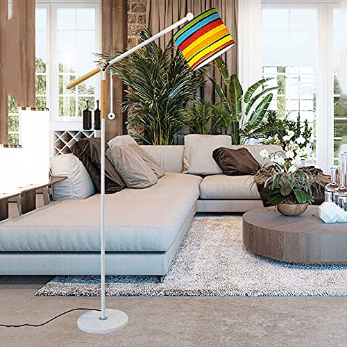 Lámpara de poste alta con brazo ajustable para iluminación precisa y cálida