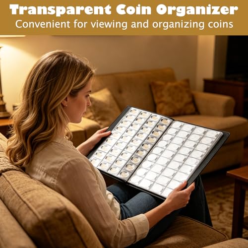 Álbum para Monedas ASelected con 400 Slots y Cubierta de Cuero miniatura 4