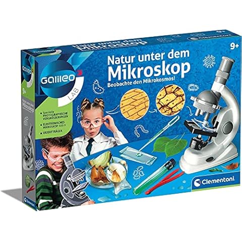 Galileo Lab - Natur unter dem Mikroskop, Biologie-Labor für kleine Forscher, Mikrobiologie für Schulkinder, ideal als Geschenk, Spielzeug für Kinder ab 9 Jahren von Clementoni 69804 Cover