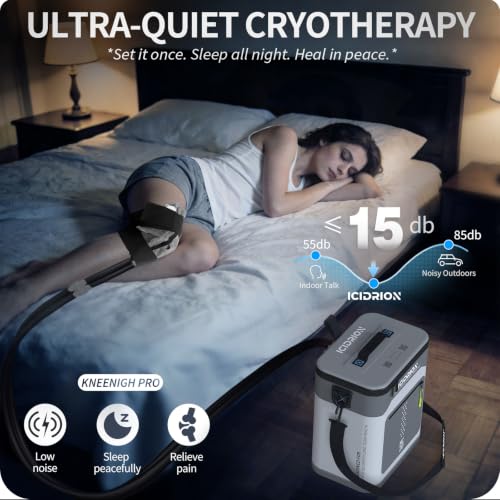 Image of Ice Machine for Knee After Surgery, Programmable & Quiet