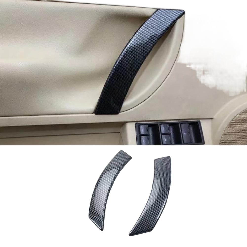 Rivestimento protettivo per maniglia interna della portiera in ABS in fibra di carbonio, compatibile con Beetle (auto) (auto) 2003-2010