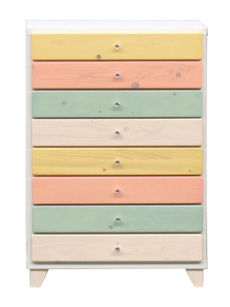 大川家具 nakakei チェスト マカロン 60cm幅8段 103034 tf8su2k Amazon｜大川家具 nakakei チェスト マカロン 60cm幅8段 103034