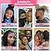 Lounoke Loc Extensions Human Hair, 8 Inch 0.6cm Pencle Size Dreadlock Extensions Human Hair for Women Men Full Handmade Permanent Dreads Locs(Natural Black 40 Strands)
