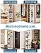 DailySee 8 Tier Rotating Shoe Rack Tower, Spinning Shoe Organizer Rotating Shelf, Space-Saving 360° Revolving Shoe Rack Storage Round Carousel for Entryway, Closet & Bedroom (Shoe Rack 01)