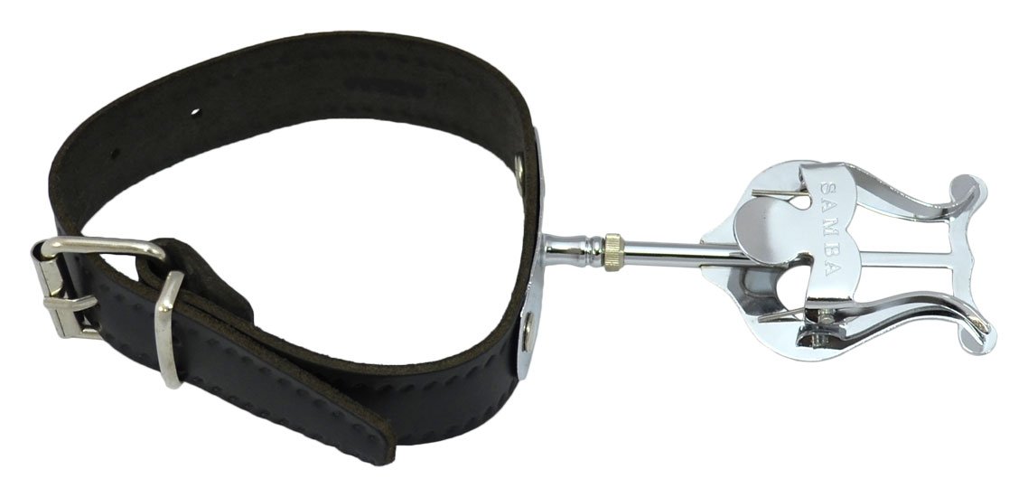 Atril marcha flauta, con brazalete de piel