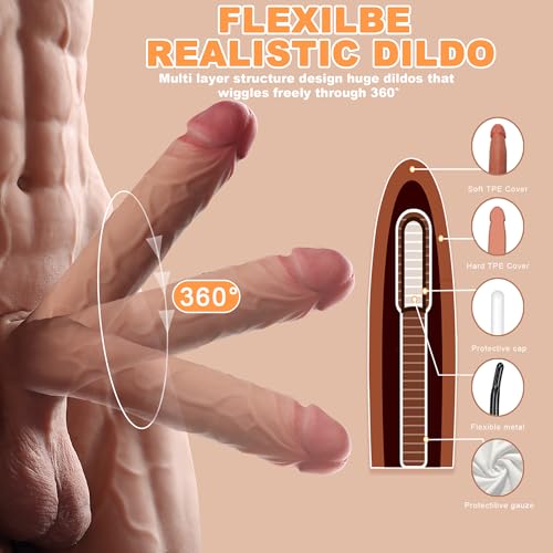 Image of 36LB Muscular Man Male Sex Doll for Women with 7.8in Flexible Huge Dildo, Realistic 3D Muscular Male Torso Sex Toy with Tight Anal for Men Gay Couple, Big Penis for Female Masturbation