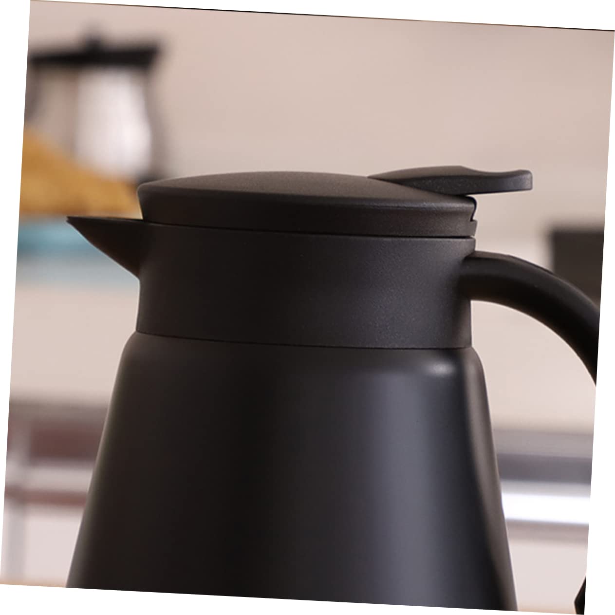 Bouteille Isotherme en Acier Inoxydable Noir Double Paroi Maison Bureau