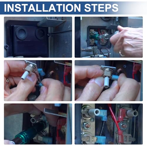 Image of 232306 RV Water Heater Thermostat Switch for Suburban SW Series 120V AC with 130F High and 100F Low Temperature Limits Replacement Part