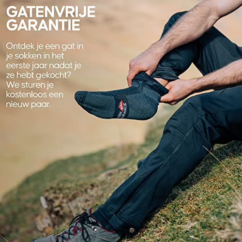 DANISH ENDURANCE Wandelsokken met Merino Wol voor Dames, Heren & Kinderen, Trekking Sokken, Ventilerend, Gevoerd, Anti-Blaren, Werksokken, Bergwandelen & Outdoor, 3-paar - Afbeelding 5