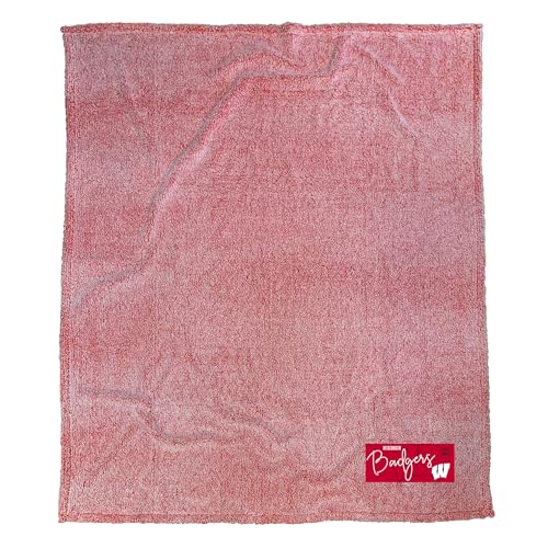 Wisconsin Badgers Double Stitch Alpine Sherpa Blanket
