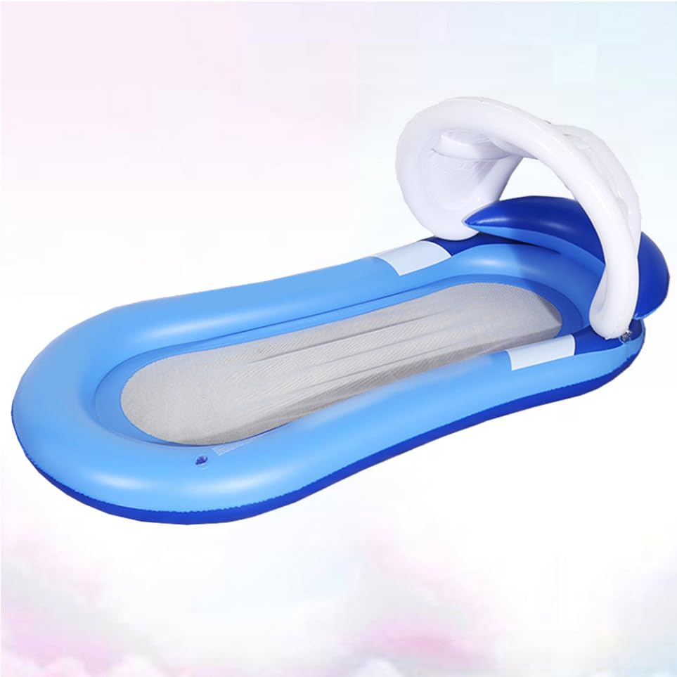 Supvox Aufblasbare Wasserhängematte mit Armlehnen aus PVC für Sommerstimmung Am Strand und See Großflächige Schwimmbett Liege mit Großer Auftriebskraft