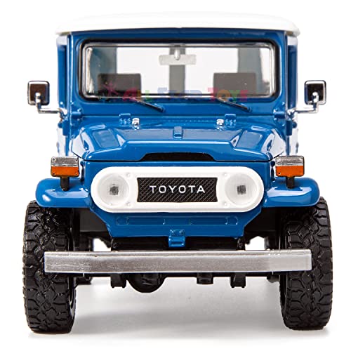 Modelo Toyota Land Cruiser FJ40 1:24 Azul miniatura 6