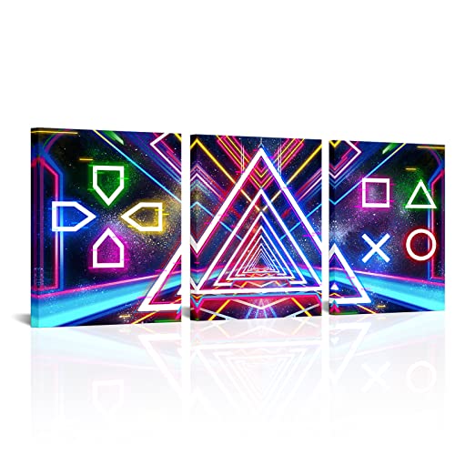 Visual Art Decor Gaming Posters For Boys Room Video Game Playroom Wall Decoration Game Sign Pictures Gift For Gamer Bedroom Room Decorations Ready To Hang (Lxh-48X20) #TOP29