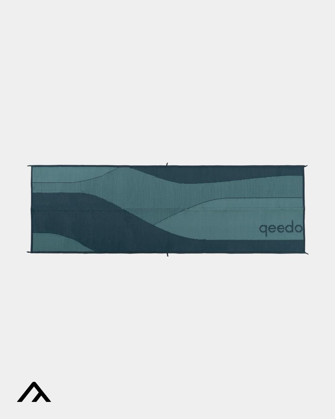 qeedo Tapis d'extérieur (300 x 100 cm) avec piquets et Sac de Transport Inclus - avec Indice UV50+ et Colonne d'eau de 3 000 mm - pour Tente, Camping-Car, auvent
