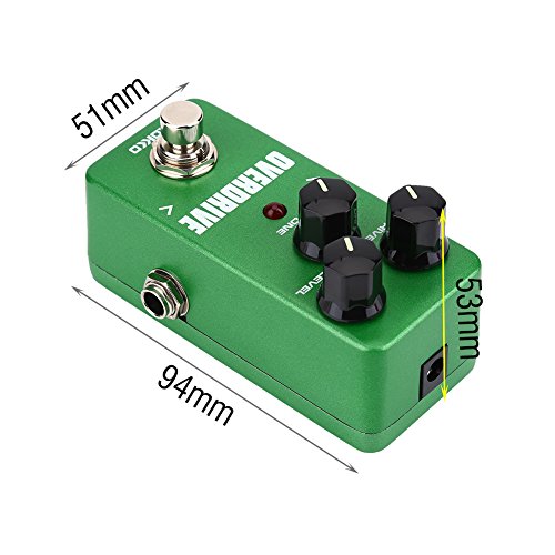 KEYREN Guitare pédale, FOD3 Bonne qualité en Alliage d’aluminium Mini Overdrive Pédale Effet 6.35mm Jack pour Guitares - Les Beatles, Paul McCartney, John Lennon, RIngo Starr, George Harrison KEYREN Guitare pédale, FOD3 Bonne qualité en Alliage d'aluminium Mini Overdrive Pédale Effet 6.35mm Jack pour Guitares – Image 6