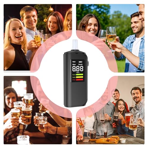 Éthylotest portable avec écran LED : testeur d'alcoolémie haute définition - 3