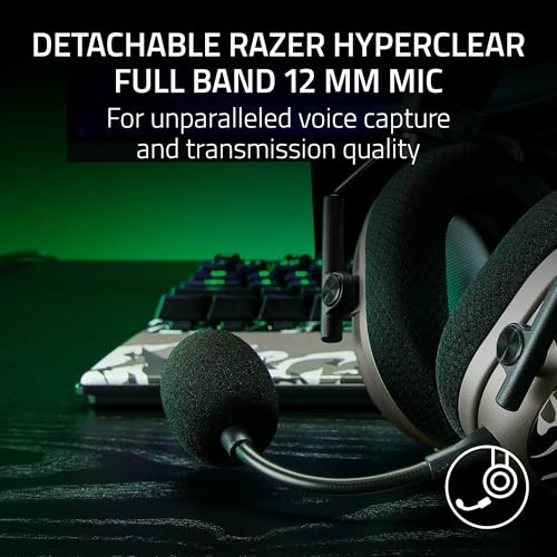Image of Razer BlackShark V3 Pro Wireless ANC Gaming Headset for PC: Full Band Mic - 50mm Driver - 2.4 GHz, Bluetooth, USB, 3.5mm - Works with PC, Mac, PS5, Nintendo Switch - Long Battery Life - Niko Edition