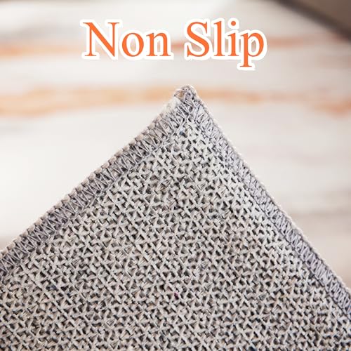 Carvapet 6x9 Brown Large Rugs for Living Room Bedroom, Washable Modern Abstract Low Pile Carpet with Rubber Backing, Foldable, Non Slip Thin Area Rug, Ultra Soft