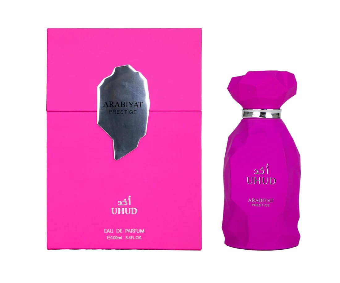 Arabiyat Prestige Uhud Eau de Parfum, Parfum Unisexe pour Femme et Homme, 100 ml Fabriqué aux Émirats Arabes Unis