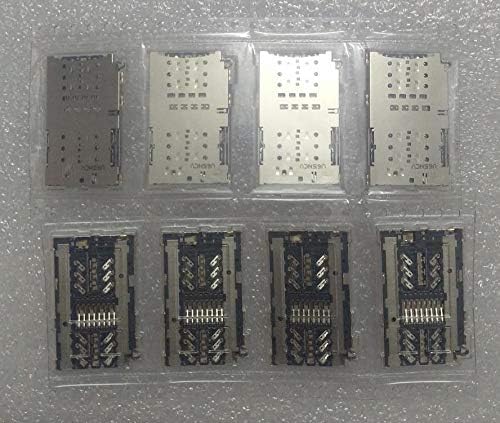 Lysee Mobile Phone Flex Cables - 2--100pcs/lot, Original for Samsung S8 G950 G950F G9500 & S8 plus S8+ G955F G955 G9550 SIM card reader connector socket - (Color: 50PCS)