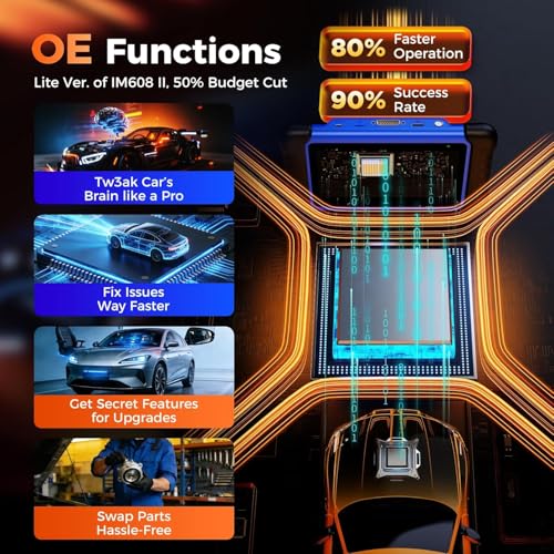 2026 Autel Scanner MaxiIM IM508S PRO: OBD2 Diagnostic Scan Tool, Full Bundle Pro Version, Enhanced All System Diagnose w/ 3000+ Active Test, 40+ Service, OS11.0, FCA SGW - Image 5