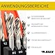 BAER Gewindeschneider Set HSSG: Maschinengewindebohrer Sackloch, Kernlochbohrer: M 3 - M 12 - Gewindebohrer Satz - Gewindeschneidset - Gewindeschneidsatz M3-M12 - Maschinengewindeschneider metrisch