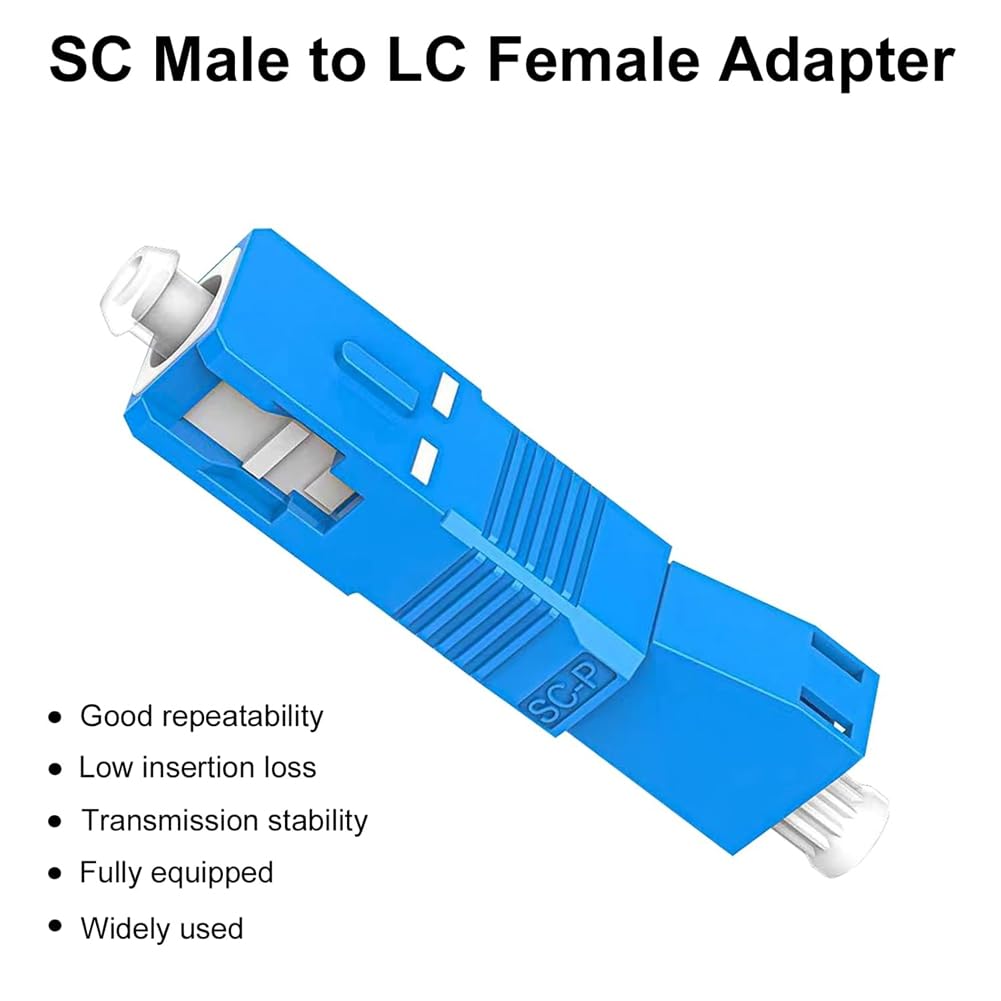 SC A LC Adattatore Fibra Ottica Femmina 9/125UM SC/UPC a LC/UPC Connettore per Misuratore Potenza Ottica