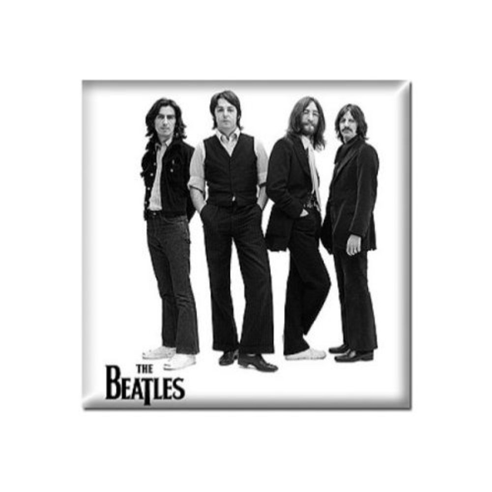 Beatles - Magnets White Iconic Image
