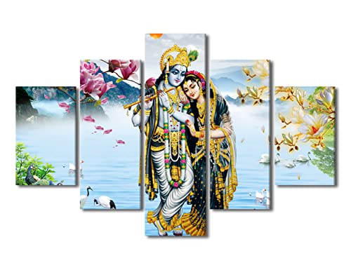 Tableau Krishna sur toile pour chambre déco murale spirituelle zen