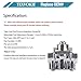 TEXVOKIE 1-4 PSI 12-804 12804 Low Fuel Pressure Regulator Fit for Holley Quick Fuel Carburetor Carb
