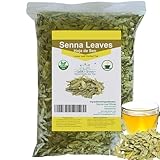 Natural Senna Leaves Hoja Sen Dried Herbal Leaves, Senna Raw Leaf, Hoja Sen Cut & Sifted Herbs, Non-GMO, Gluten-Free, Senna Alexandrina in a Resealable Bag (2oz)