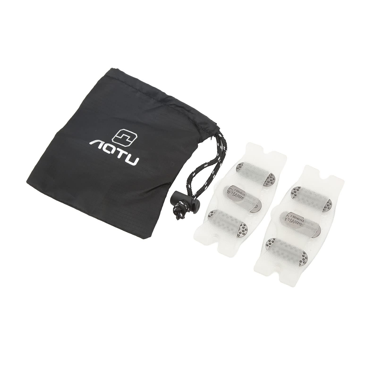 1 Pair Crampon Traction Cleats Anti Skid Traction Grips with 5 Spikes for Snow Hiking Jogging Climbing