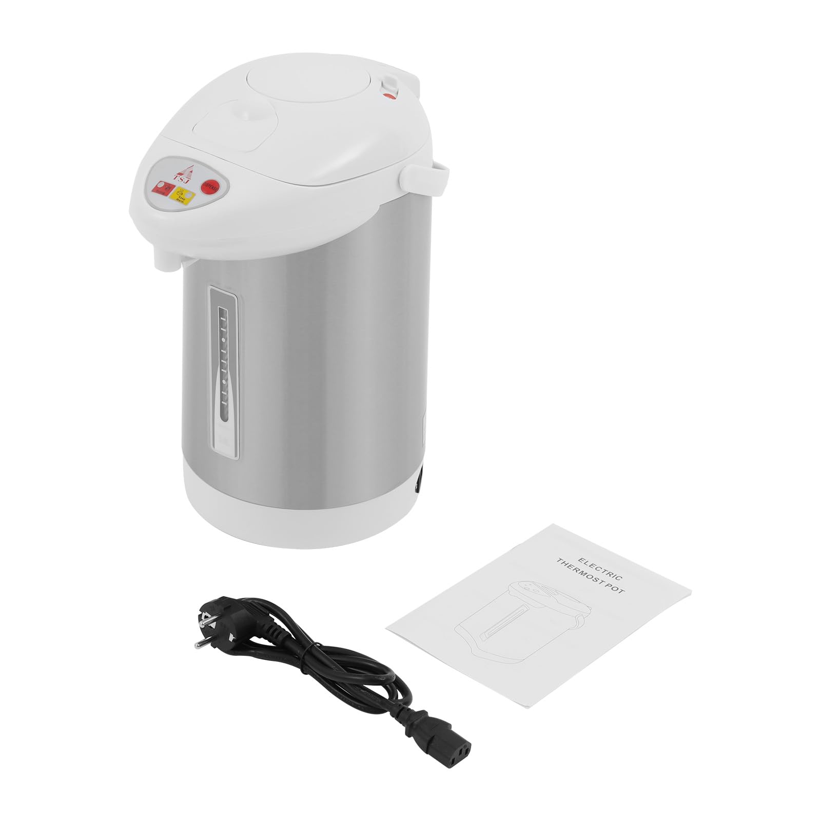 Hervidor eléctrico de 3 litros, acero inoxidable, dispensador de agua caliente, dispensador de agua de 750 W, termo, tetera para la preparación de té, café soluble, comida para bebés