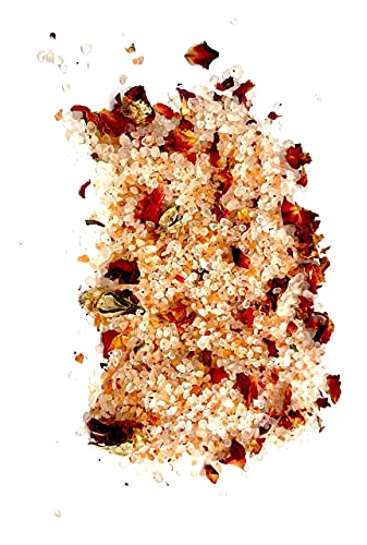 Fireteas - Royal Rose Bath Salts With Saffron - Dead Sea Salt, Himalayan Salt, Saffron Threads, Rose Petals & Sweet Orange Essential Oil. Bath Of The Royalty & Great Fragrances & Relaxing Effects. #TOP3