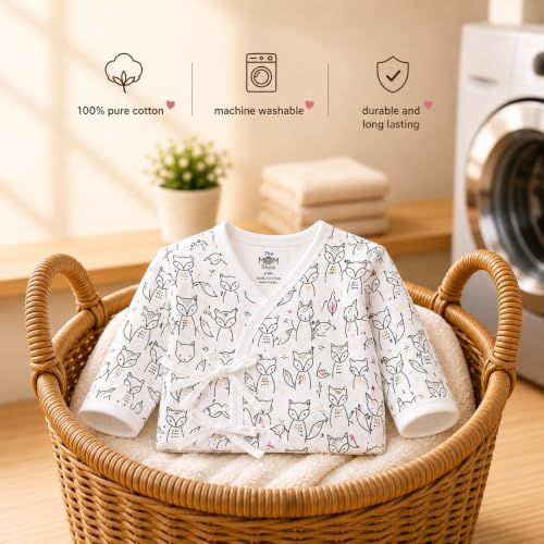 Image of The Mom Store Baby Romper Jabla Style Combo For Boys And Girls | Cotton | Soft Infant Bodysuit | Trendy Stylish Sleepwear For Newborn Baby | Printed | Unisex Comfortable Everyday Baby Wear