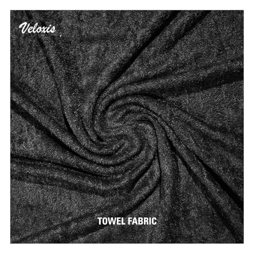 Image of Cotton Towel Readymade Towel Car Seat Cover for Maruti Swift (Old) 5-Seater (Black),Front and Rear Protection, 6 piece Set