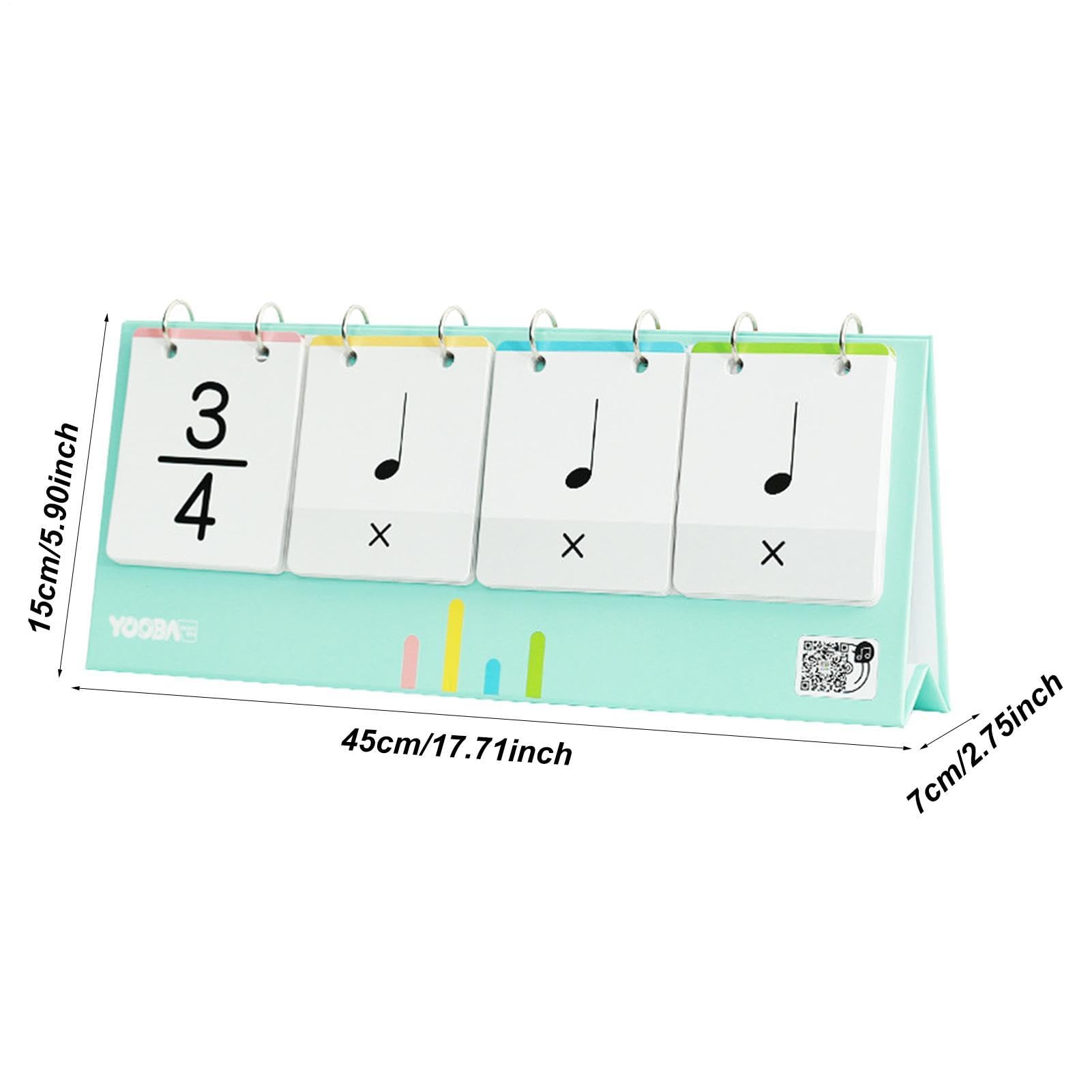 Cartes d'entraînement pour le rythme musical, cartes flash pour